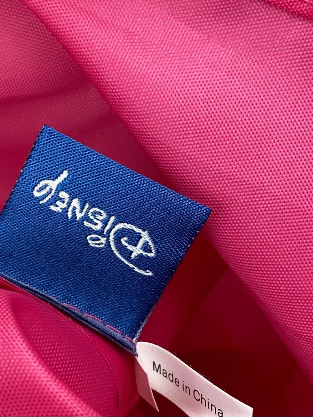 2009 Walt Disney World Florida Pink Drawstring Cinch Backpack Mickey Friends